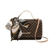 Kedshhgu Clearance One Shoulder Crossbody Bag Leather Large Capacity Multi Compartment Women Bag